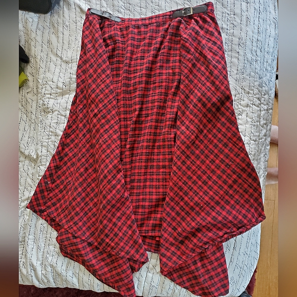 Disturbia Asymetrical Plaid Skirt